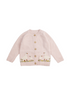 Pink goose cardigan sweater