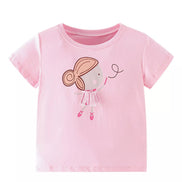 Children's Ballerina Graphic Short Sleeve T-Shirt - Little Janey Shop