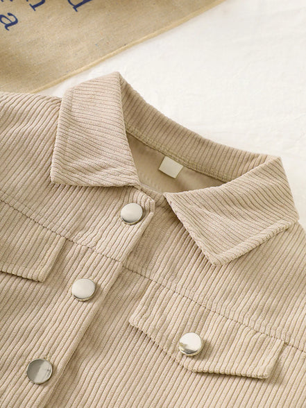 Children's Casual Corduroy Button - Up Jacket - Little Janey Shop