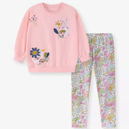 Children's Floral Sweatshirt & Leggings Set - Little Janey Shop