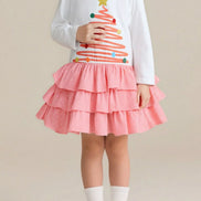 Children's Christmas Tree Ruffle Layered Dress - Little Janey Shop