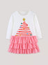 Children's Christmas Tree Ruffle Layered Dress - Little Janey Shop