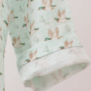 Premium duck print muslin top