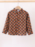 Premium brown plaid button down muslin shirt