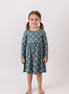 Premium forest reindeer print bamboo dress