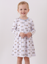 Premium blue character print bamboo dress