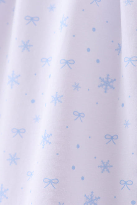 Premium blue snow bow pants set