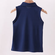 Blue everyday Collared Tank