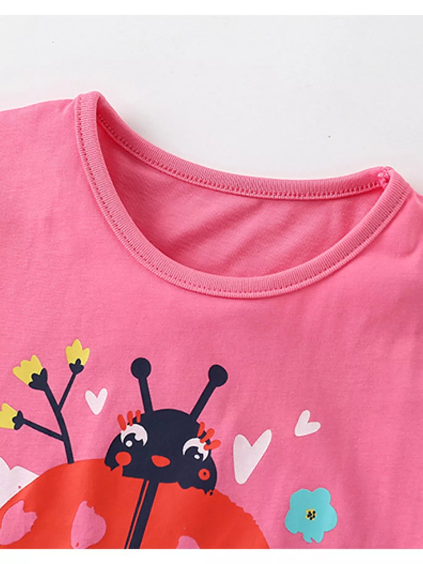 Children's Ladybug Graphic Ruffle Sleeve T-Shirt - Little Janey Shop