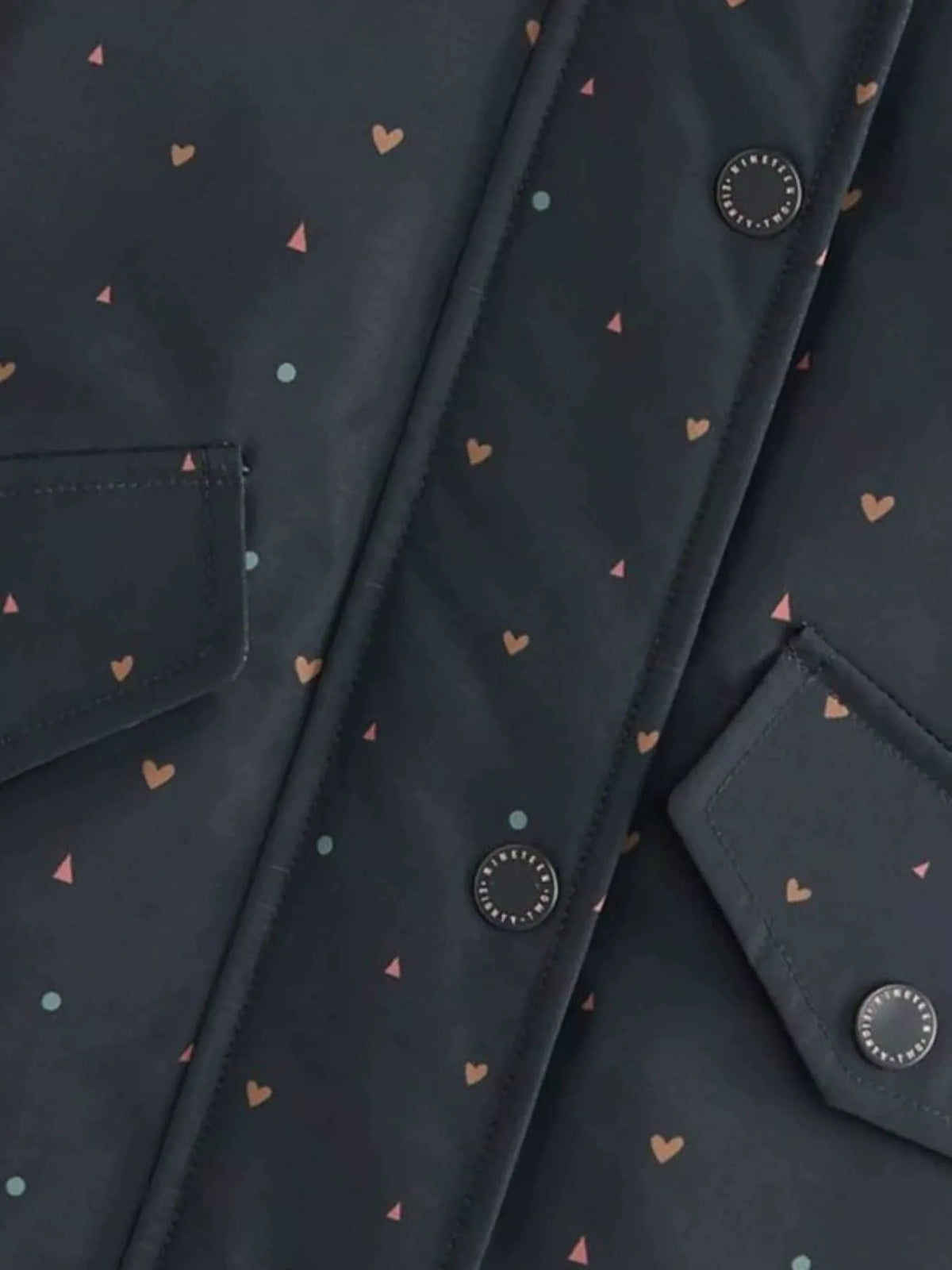 Children's Heart Print Zip Up Jacket - Little Janey Shop