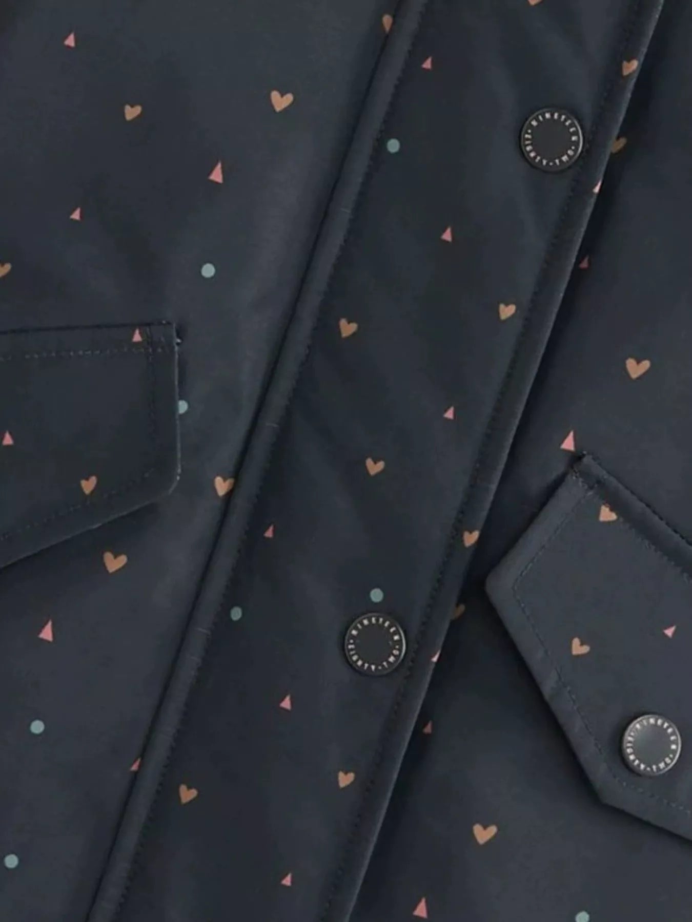 Children's Heart Print Zip Up Jacket - Little Janey Shop
