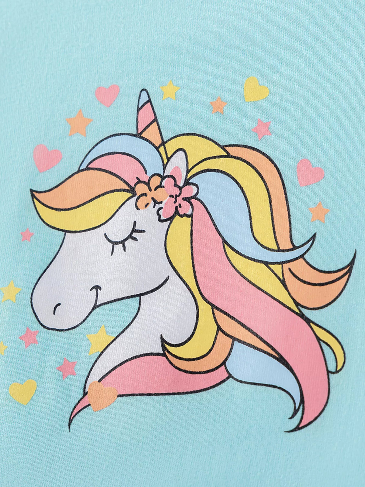 Children's Unicorn Graphic Rainbow Tulle Layered Dress - Little Janey Shop