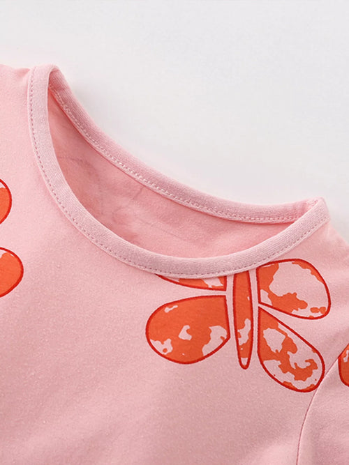 Children's Butterfly Print Casual Dress - Little Janey Shop