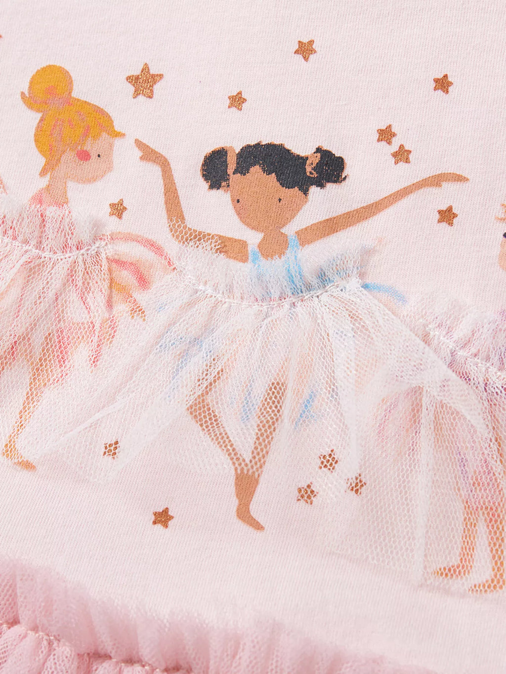 Children's Ballerina Short Sleeve Tulle Dress - Little Janey Shop