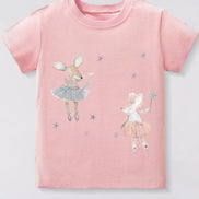 Children's Mouse Ballerina Round Neck Tee - Little Janey Shop