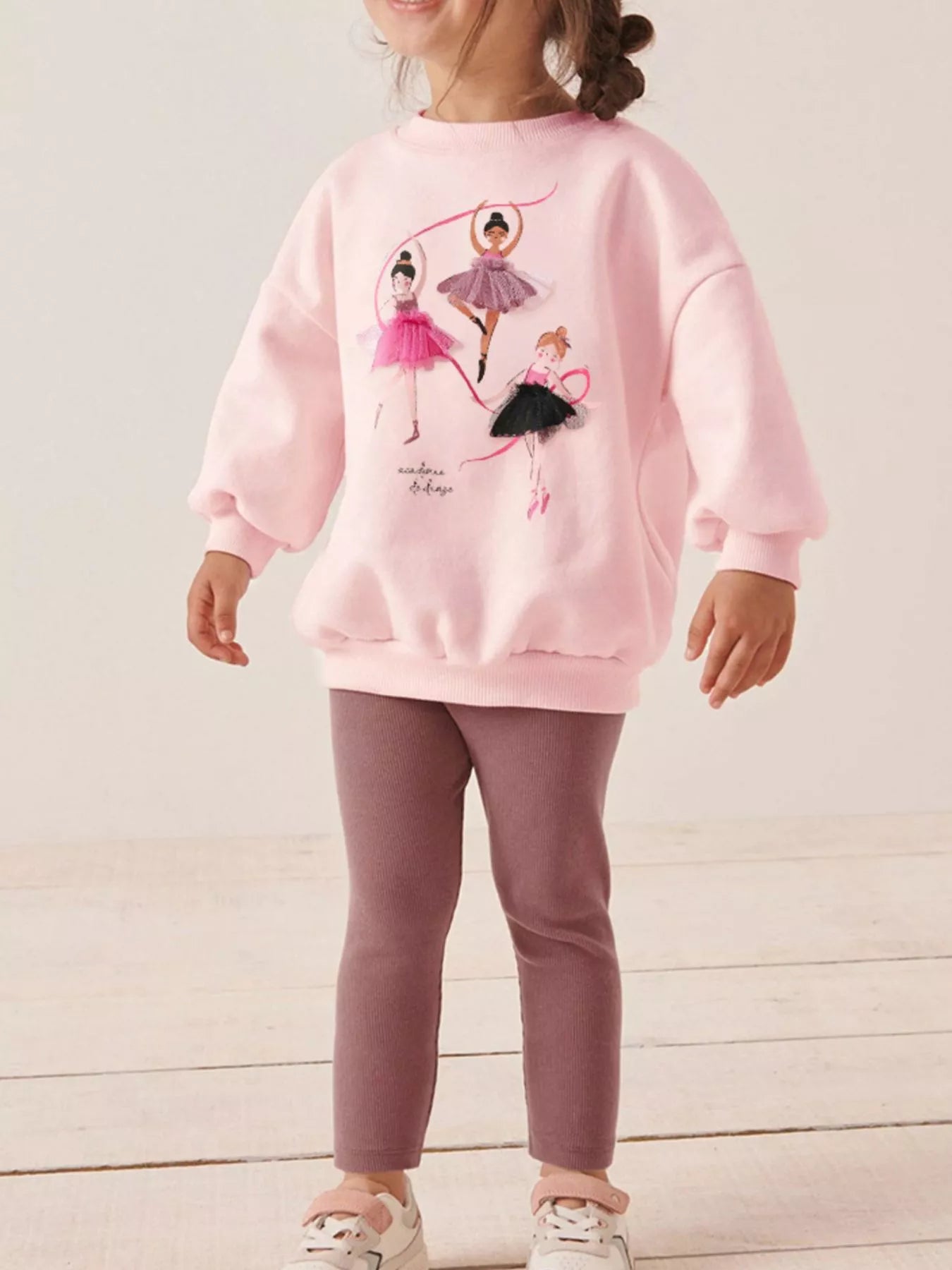 Children's Ballerina Sweatshirt & Leggings Set - Little Janey Shop