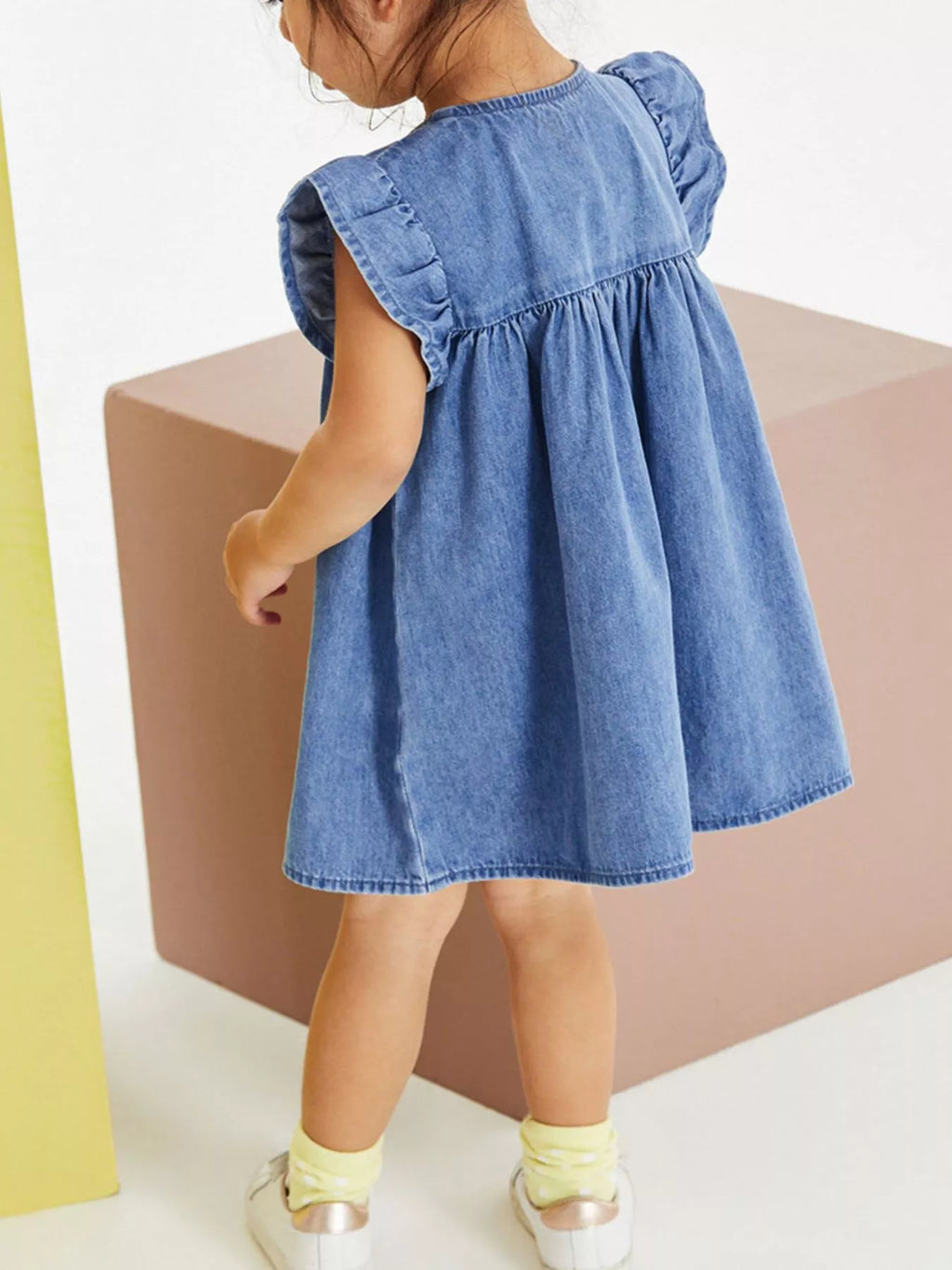 Children's Denim A - Line Dress - Little Janey Shop