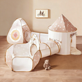 Tiny Land® 5-in-1 Kids Play Tunnel — Soft Peachskin Toddler Crawl Tunnel | Little Janey