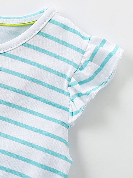 Children's Striped Unicorn Tulle Dress - Little Janey Shop