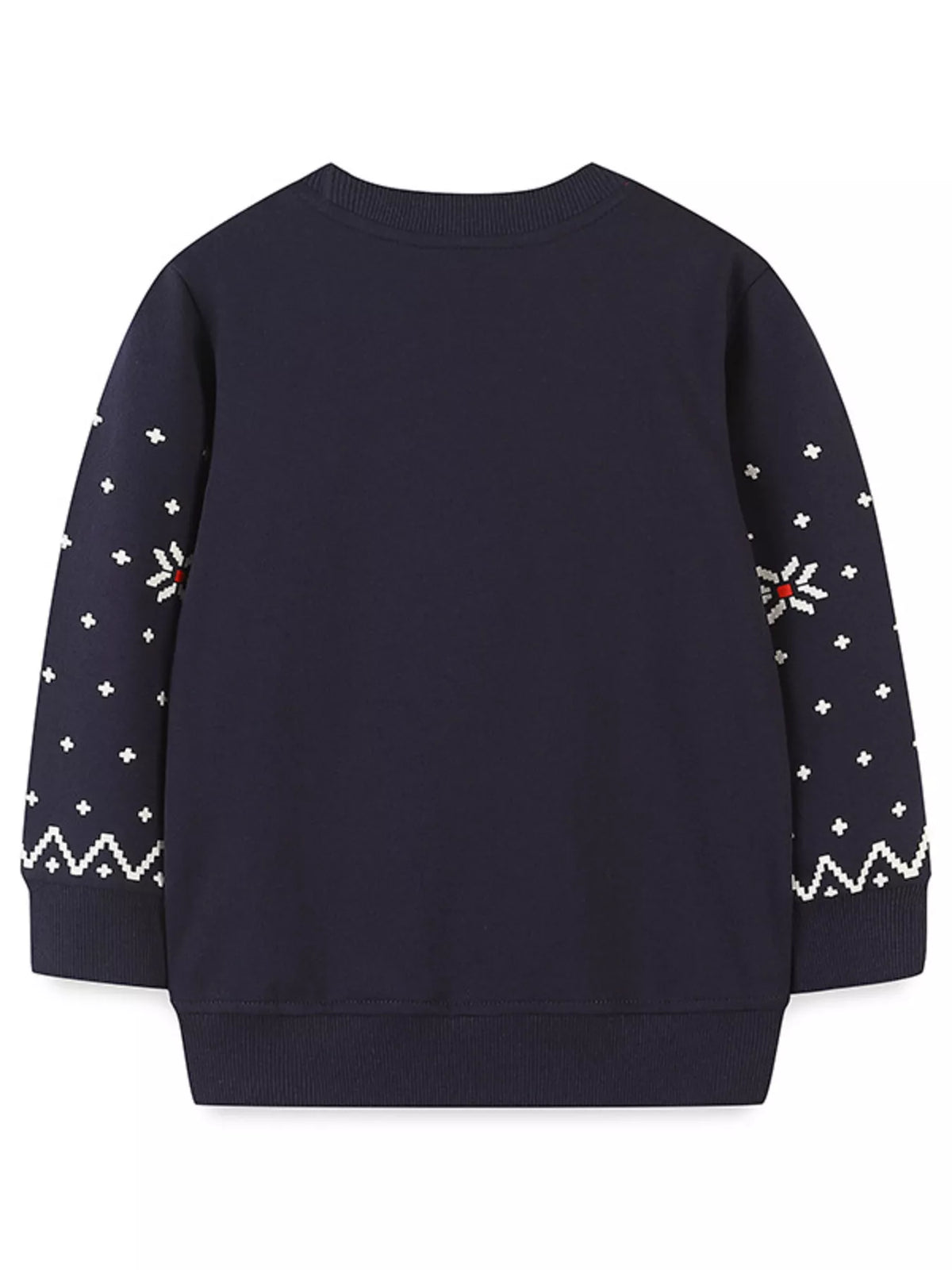 Children's Christmas Reindeer & Santa Round Neck Sweatshirt - Little Janey Shop