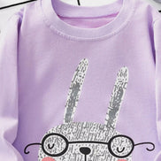 Children's Cartoon Rabbit Long Sleeve T-Shirt - Little Janey Shop