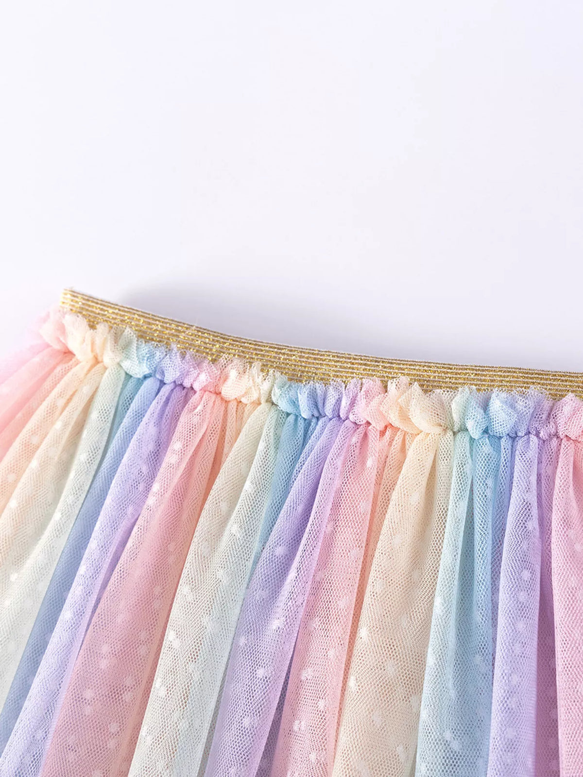 Children's Mermaid Tail Tee & Rainbow Tulle Skirt Set - Little Janey Shop