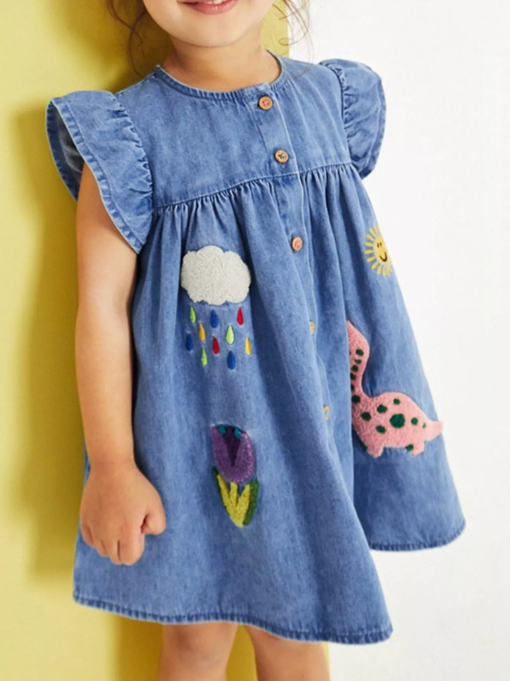 Children's Denim A - Line Dress - Little Janey Shop