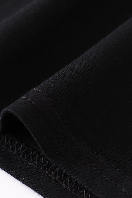 Premium Black basic T-shirt Kids and adult