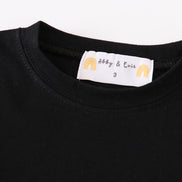 Premium Black basic T-shirt Kids and adult