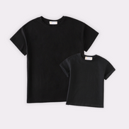 Premium Black basic T-shirt Kids and adult