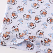 Premium blue christmas santa claus print men pajama pants