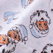 Premium blue christmas santa claus print men pajama pants