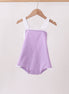 Purple ribbon ruffle bow bubble