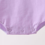 Purple ribbon ruffle bow bubble