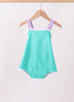 Green ribbon ruffle bow bubble