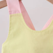 Yellow & blue ruffle bow bubble