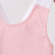 Pink & blue ruffle bow bubble