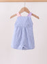 Blue ruffle bow bubble