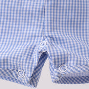 Blue ruffle bow bubble