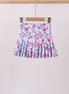 Blue floral print skorts