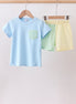 Colorblock pocket shorts set