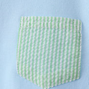 Colorblock pocket shorts set