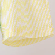 Colorblock pocket shorts set