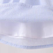 Colorblock ruffle shorts set