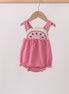 Red watermelon ruffle bubble