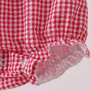 Red watermelon ruffle bubble