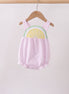 Pink lemon ruffle gingham bubble