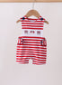 Red stripe flag fireworks embroidery jonjon