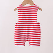 Red stripe flag fireworks embroidery jonjon