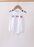 White flag fireworks embroidery bubble